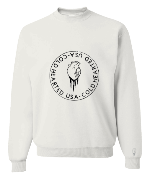 MAIN LOGO - WHITE SWEATSHIRT